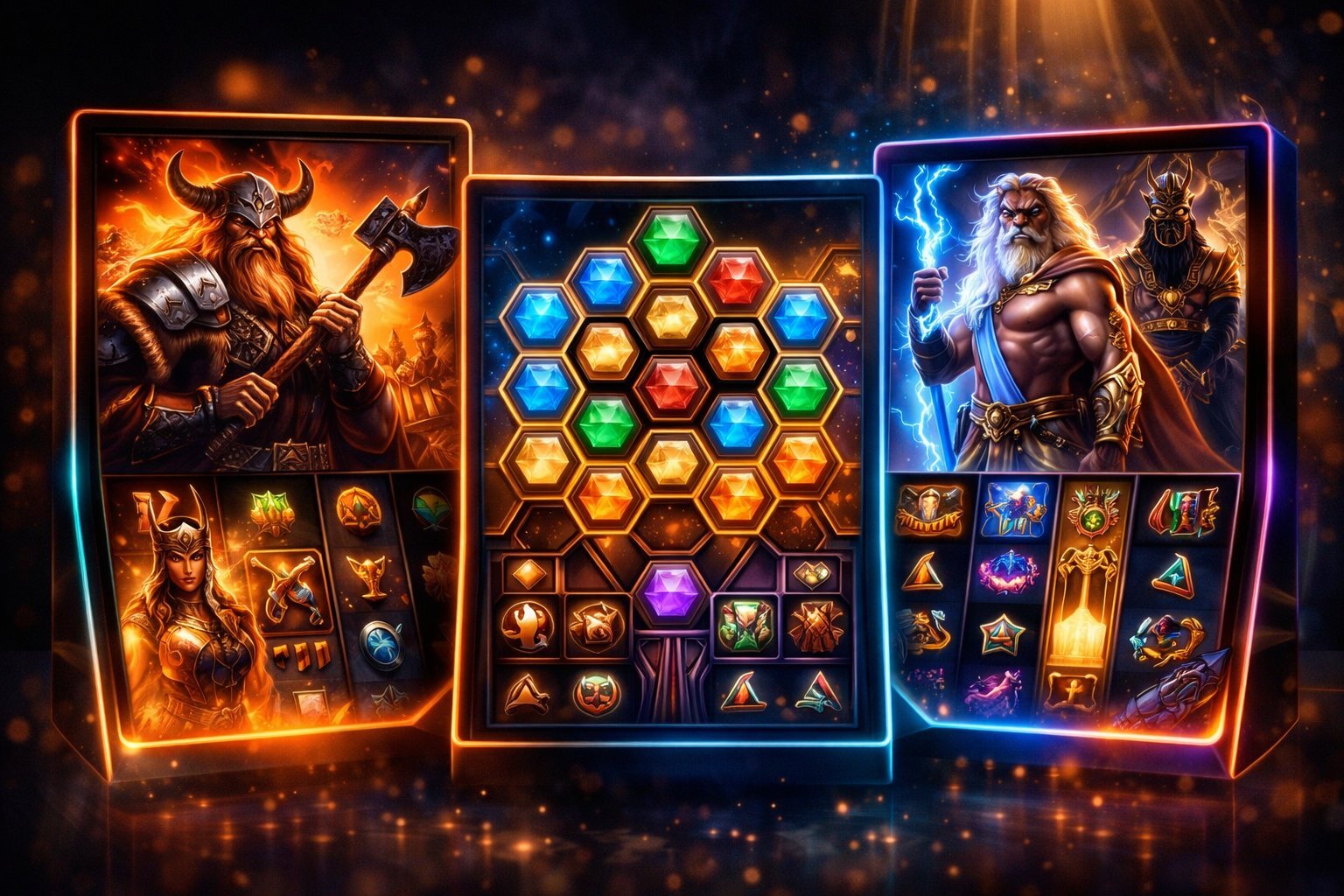 Slots premium da Yggdrasil e Thunderkick no MyEmpire Casino: Vikings, grade hexagonal e deuses
